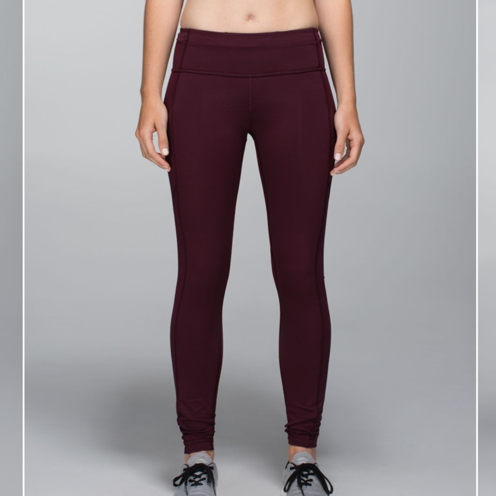 Lululemon Speed Tight II Full on Luon in Bordeaux Drama